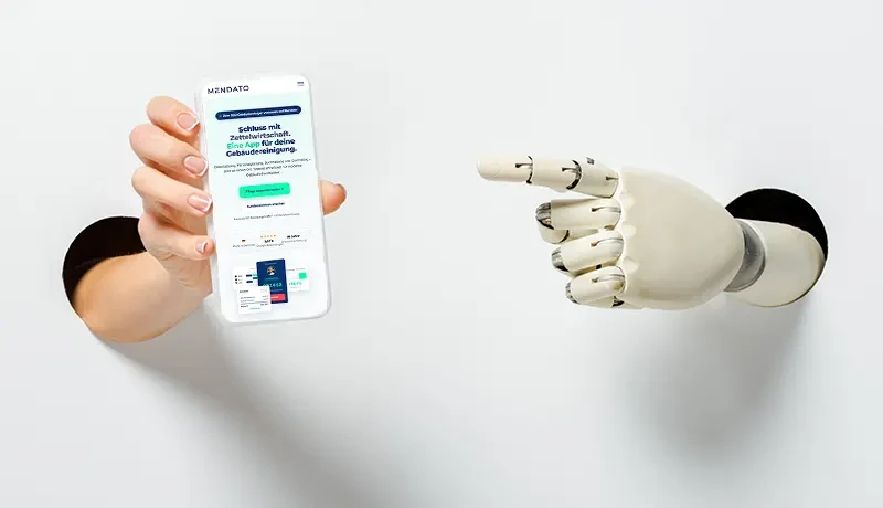 Digitale Dokumentation auf einem Smartphone