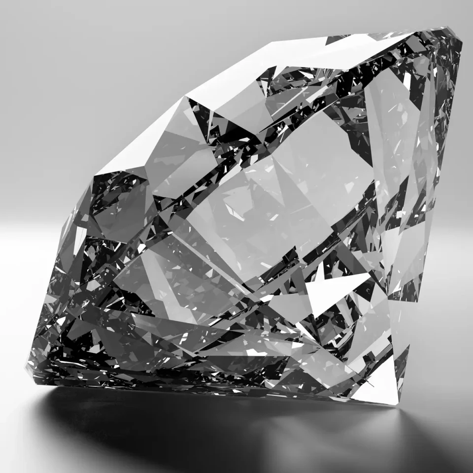 Diamant als Symbol für die Diamantstruktur der Reinigungspads